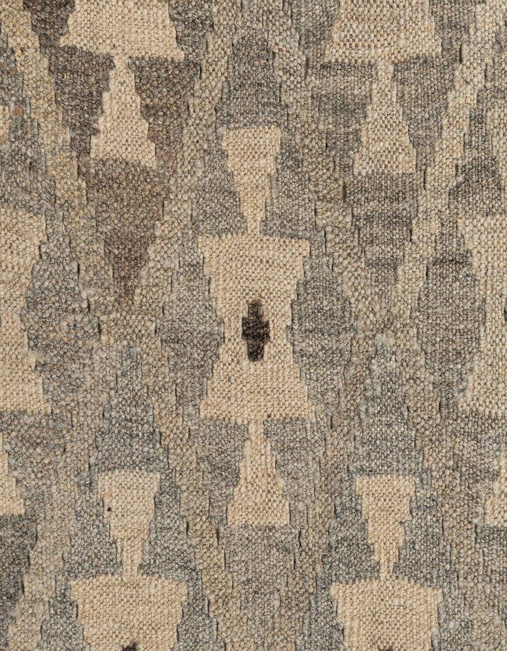 Detail image of 2' 9 x 9' 4  Hand Woven Kilim Maymana Wool Runner Rug