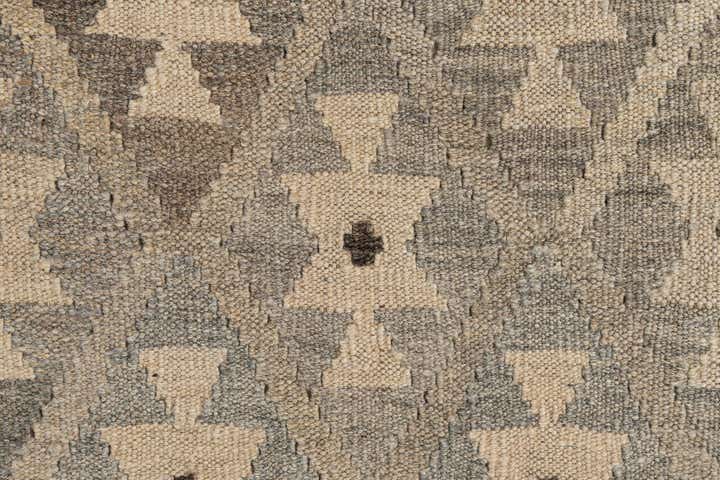 2' 9 x 9' 4 Hand Woven Kilim Maymana Wool Runner Rug