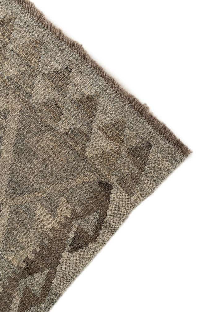 2' 9 x 9' 4 Hand Woven Kilim Maymana Wool Runner Rug