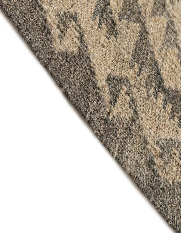 Detail image of 2' 10 x 9' 11  Hand Woven Kilim Maymana Wool Runner Rug