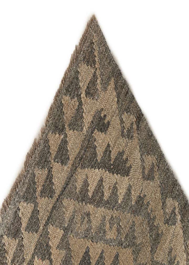 2' 10 x 9' 11 Hand Woven Kilim Maymana Wool Runner Rug