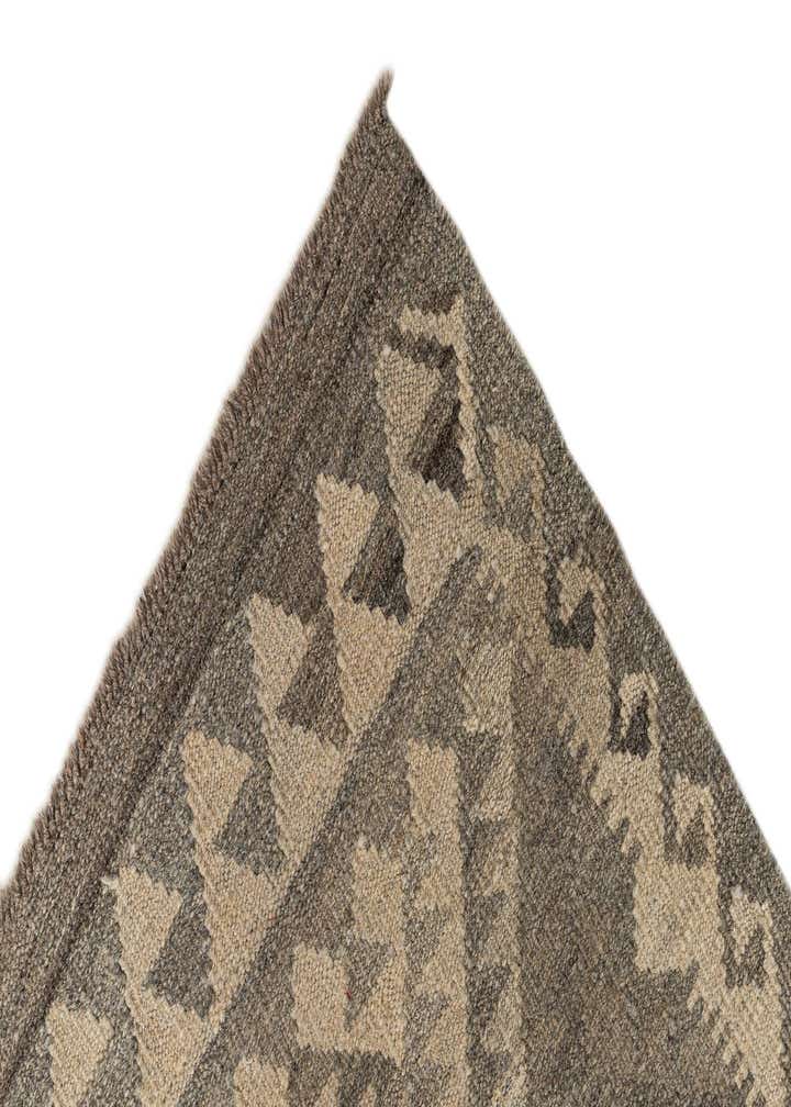 2' 9 x 10' 1 Hand Woven Kilim Maymana Wool Runner Rug