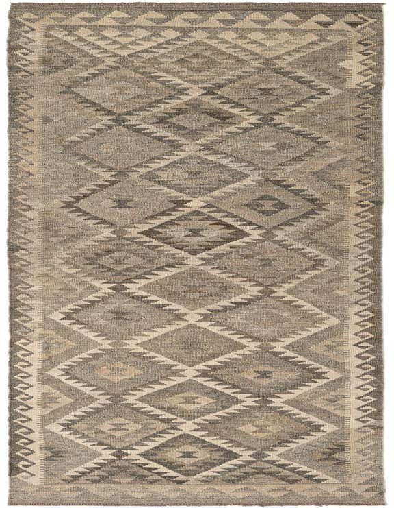 2' 9 x 10' 1 Hand Woven Kilim Maymana Wool Runner Rug