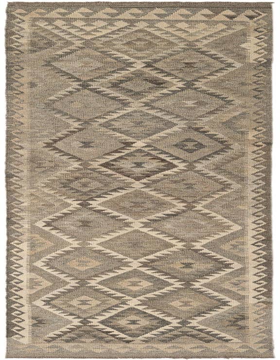 Detail image of 2' 9 x 10' 1 Hand Woven Kilim Maymana Wool Runner Rug