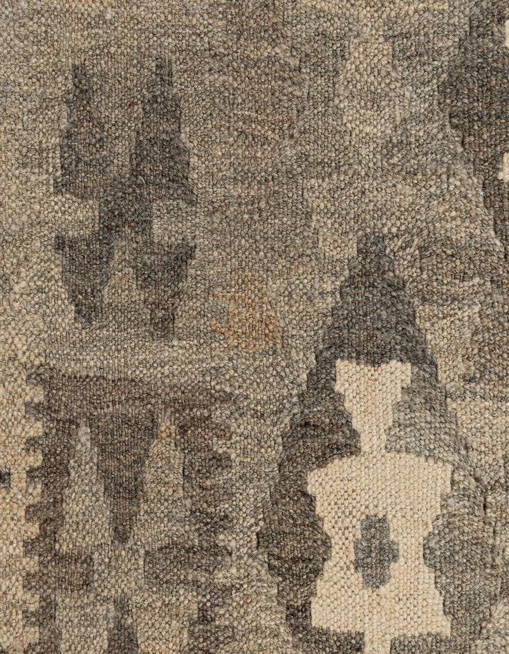 Detail image of 2' 9 x 9' 9  Hand Woven Kilim Maymana Wool Runner Rug