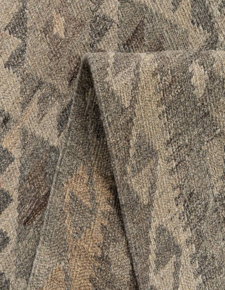 Detail image of 2' 9 x 9' 7  Hand Woven Kilim Maymana Wool Runner Rug