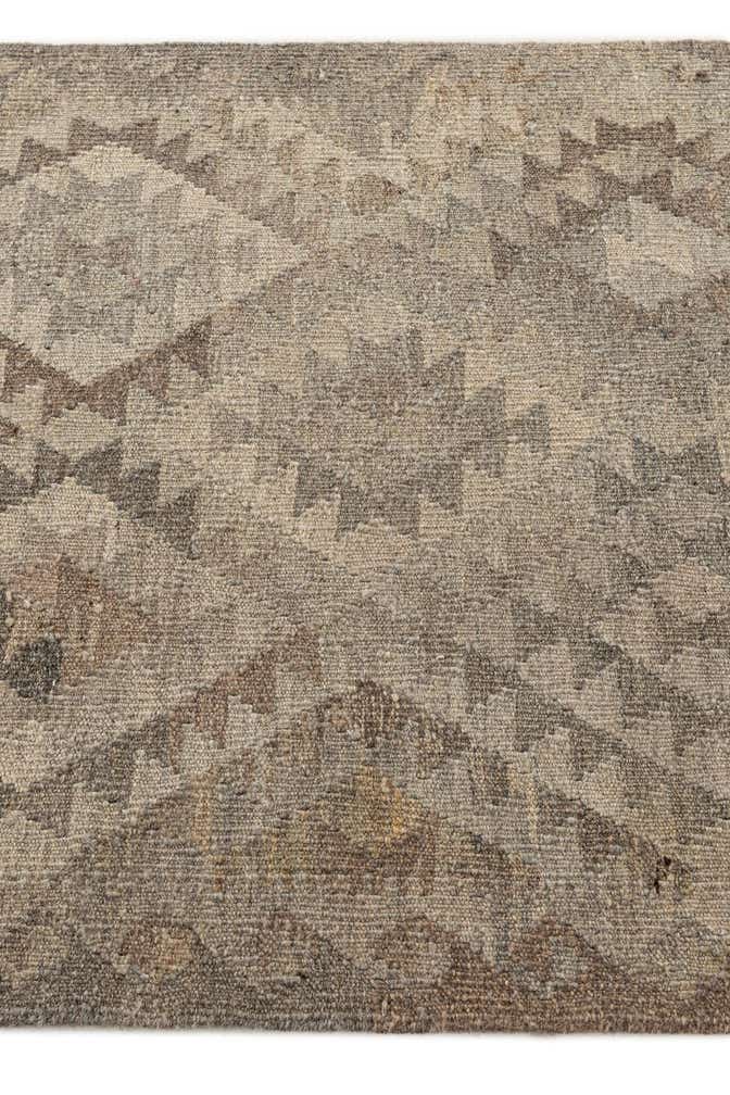2' 8 x 9' 7 Hand Woven Kilim Maymana Wool Runner Rug