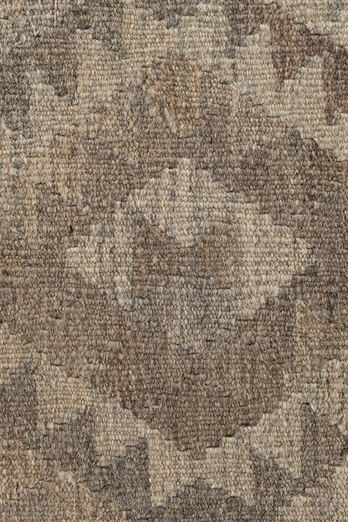 2' 8 x 9' 7 Hand Woven Kilim Maymana Wool Runner Rug