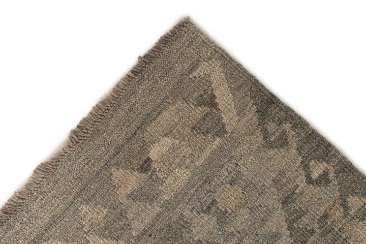 2' 8 x 9' 7 Hand Woven Kilim Maymana Wool Runner Rug