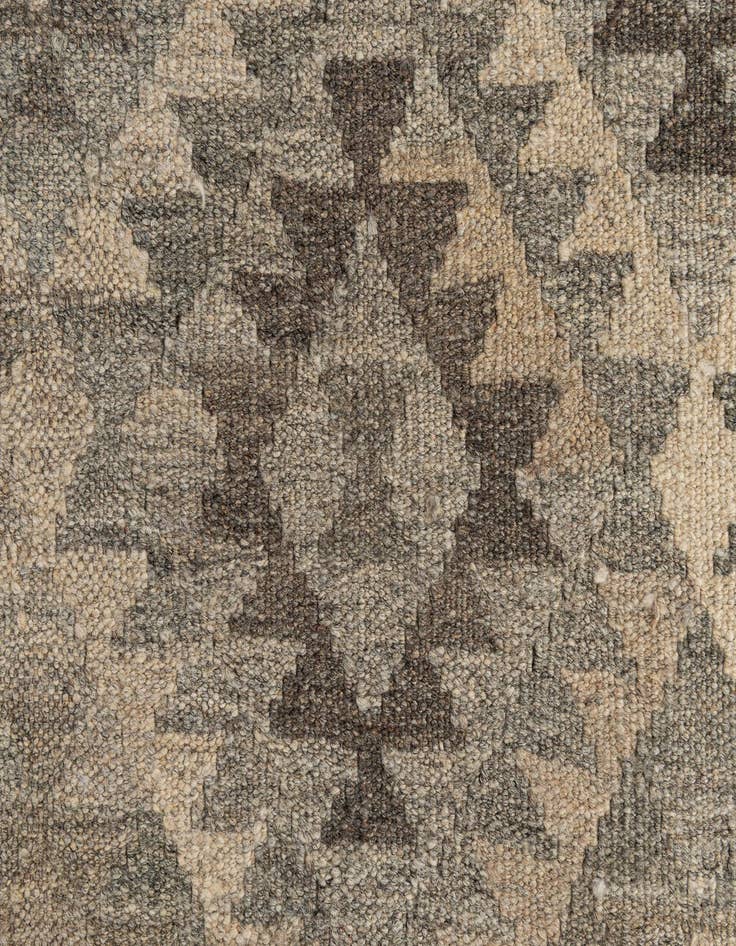 Detail image of 2' 10 x 9' 10  Hand Woven Kilim Maymana Wool Runner Rug