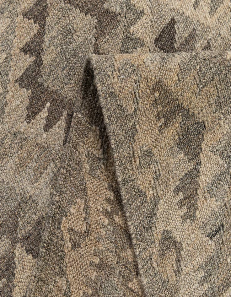 Detail image of 2' 10 x 9' 10  Hand Woven Kilim Maymana Wool Runner Rug