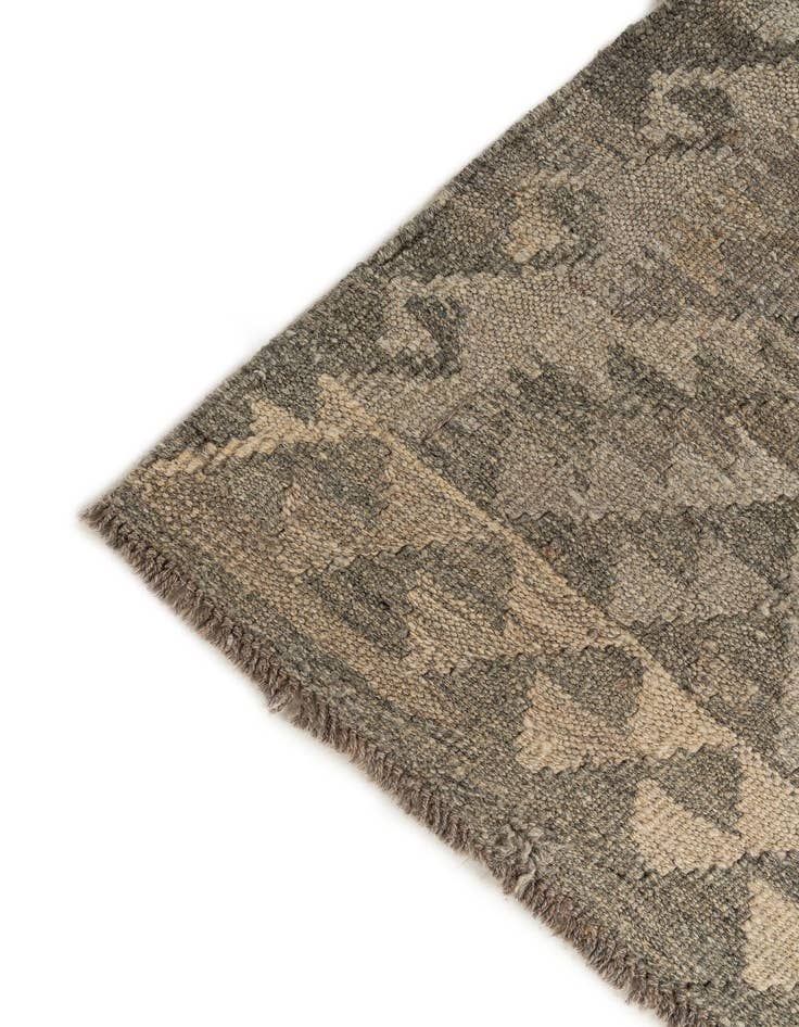 Detail image of 2' 10 x 9' 10  Hand Woven Kilim Maymana Wool Runner Rug