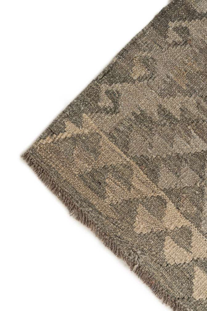 2' 10 x 9' 10 Hand Woven Kilim Maymana Wool Runner Rug