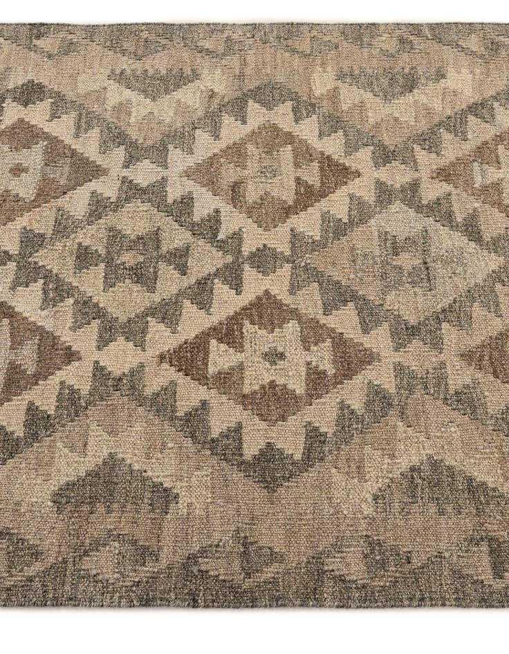 Detail image of 2' 9 x 9' 10  Hand Woven Kilim Maymana Wool Runner Rug