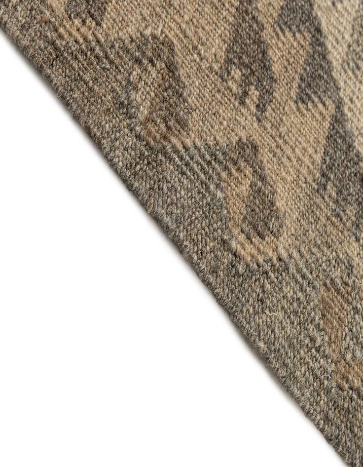 Detail image of 2' 9 x 10' 6 Hand Woven Kilim Maymana Wool Runner Rug
