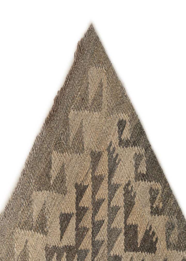 2' 9 x 10' 6 Hand Woven Kilim Maymana Wool Runner Rug