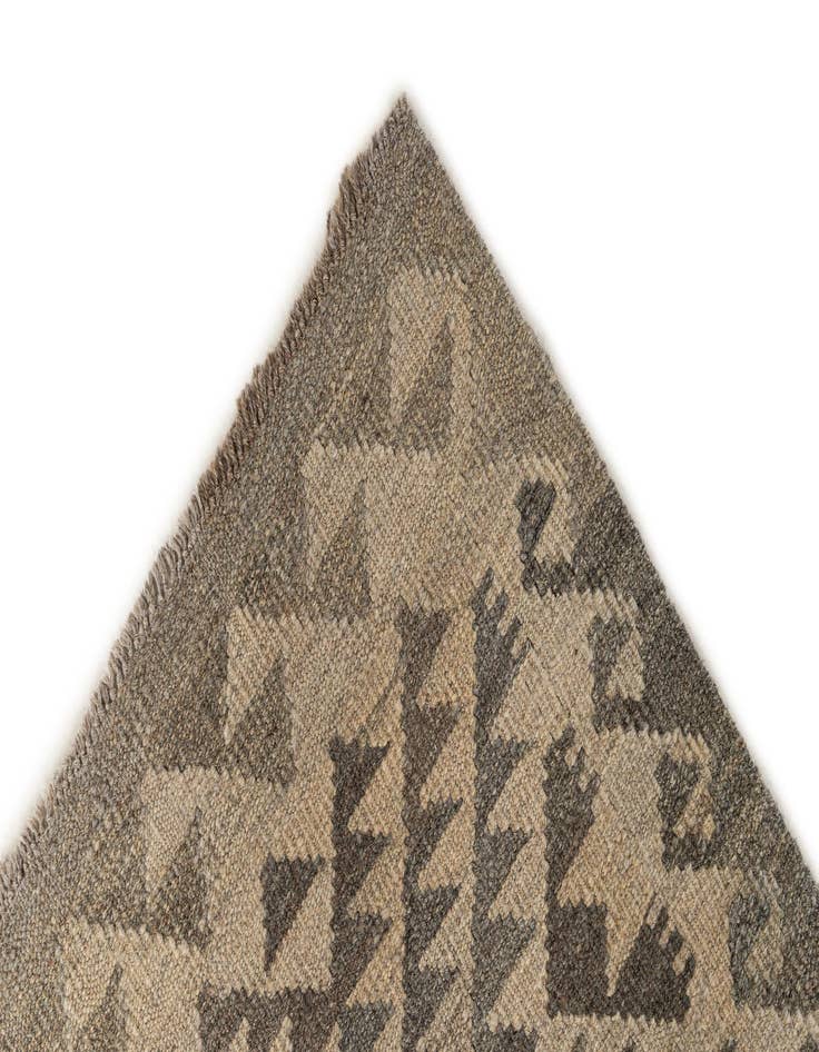 Detail image of 2' 9 x 10' 6  Hand Woven Kilim Maymana Wool Runner Rug