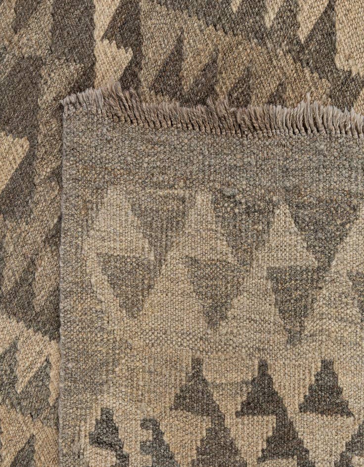 Detail image of 2' 9 x 10' 6  Hand Woven Kilim Maymana Wool Runner Rug
