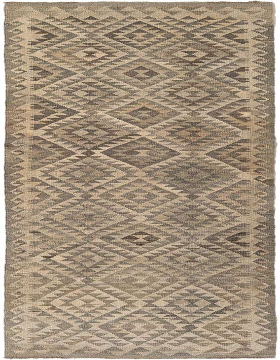 2' 9 x 10' 6 Hand Woven Kilim Maymana Wool Runner Rug