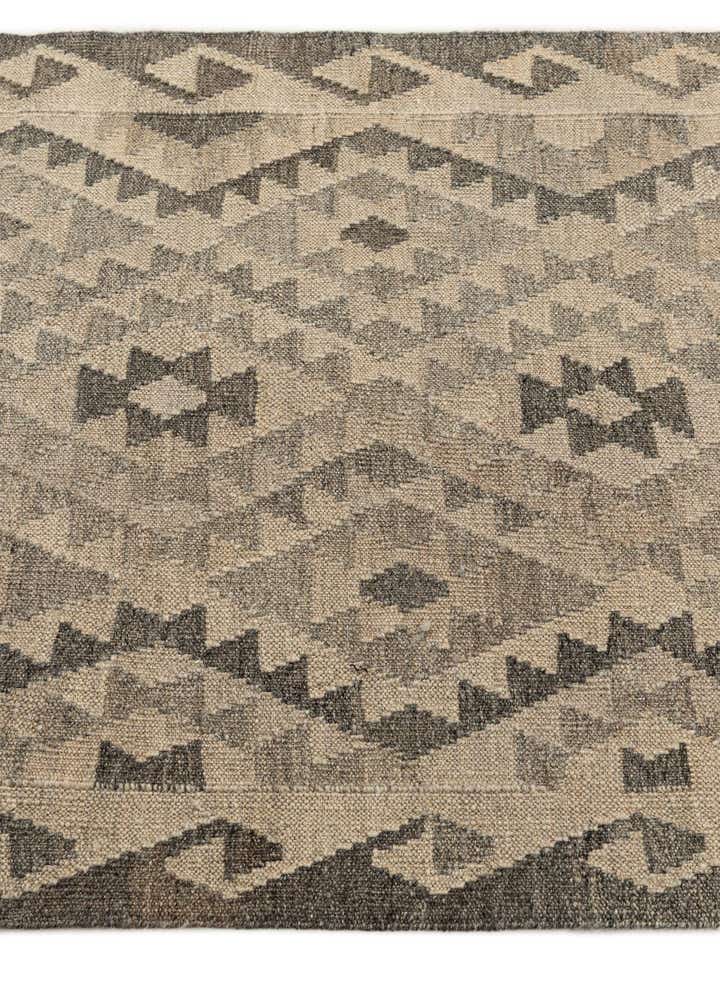 2' 9 x 9' 11 Hand Woven Kilim Maymana Wool Runner Rug