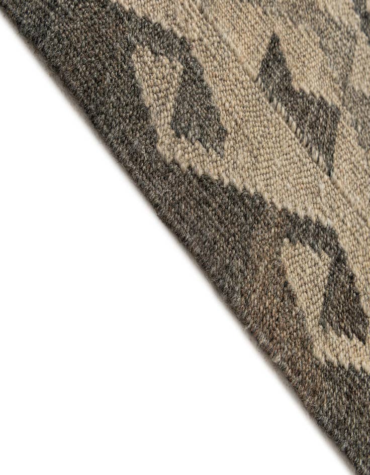Detail image of 2' 9 x 9' 11 Hand Woven Kilim Maymana Wool Runner Rug