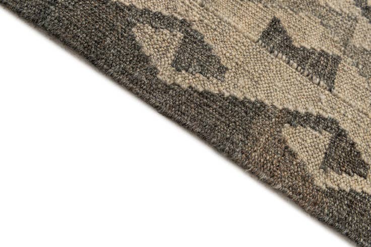 Detail image of 2' 9 x 9' 11 Hand Woven Kilim Maymana Wool Runner Rug