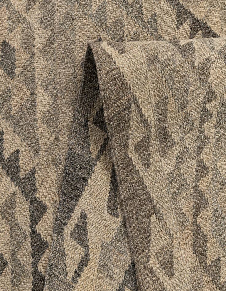 Detail image of 2' 9 x 9' 11  Hand Woven Kilim Maymana Wool Runner Rug