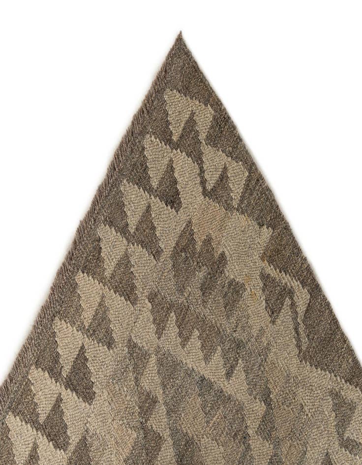 Detail image of 2' 9 x 9' 11  Hand Woven Kilim Maymana Wool Runner Rug