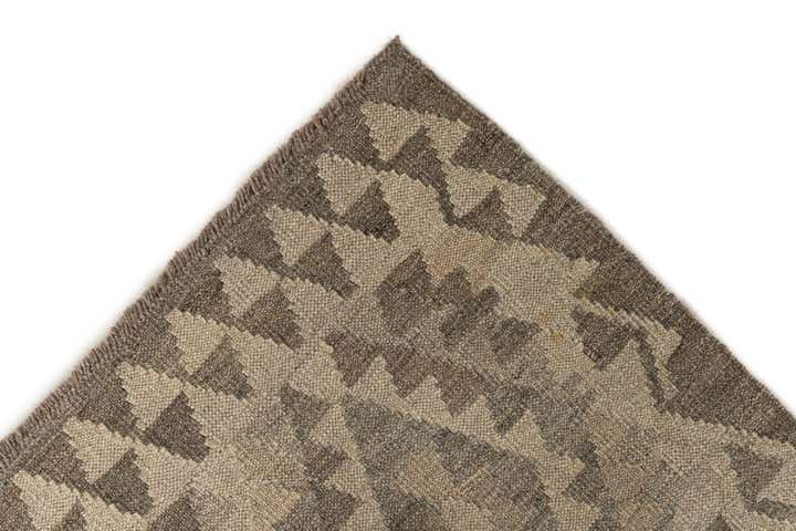 2' 9 x 9' 11 Hand Woven Kilim Maymana Wool Runner Rug