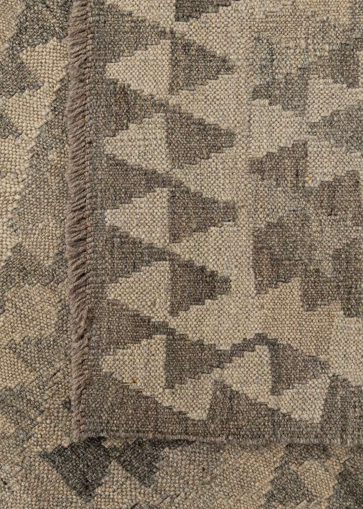 2' 9 x 9' 11 Hand Woven Kilim Maymana Wool Runner Rug