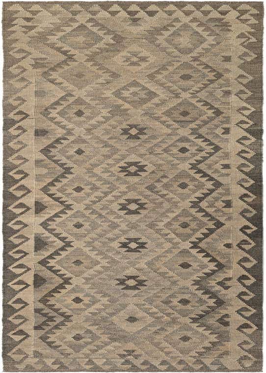 2' 9 x 9' 11 Hand Woven Kilim Maymana Wool Runner Rug