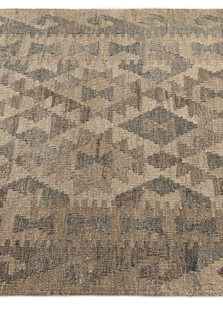 2' 8 x 10' Hand Woven Kilim Maymana Wool Runner Rug
