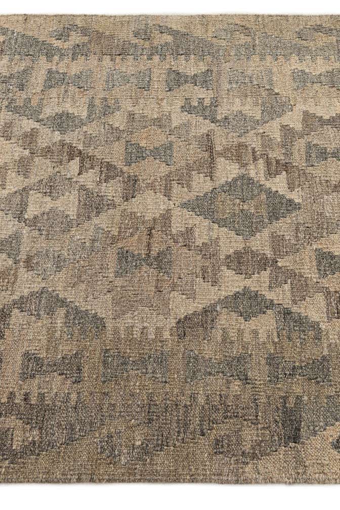 2' 8 x 10' Hand Woven Kilim Maymana Wool Runner Rug