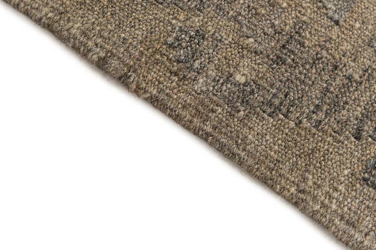 Detail image of 2' 8 x 10' Hand Woven Kilim Maymana Wool Runner Rug