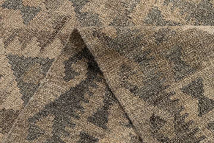 2' 8 x 10' Hand Woven Kilim Maymana Wool Runner Rug