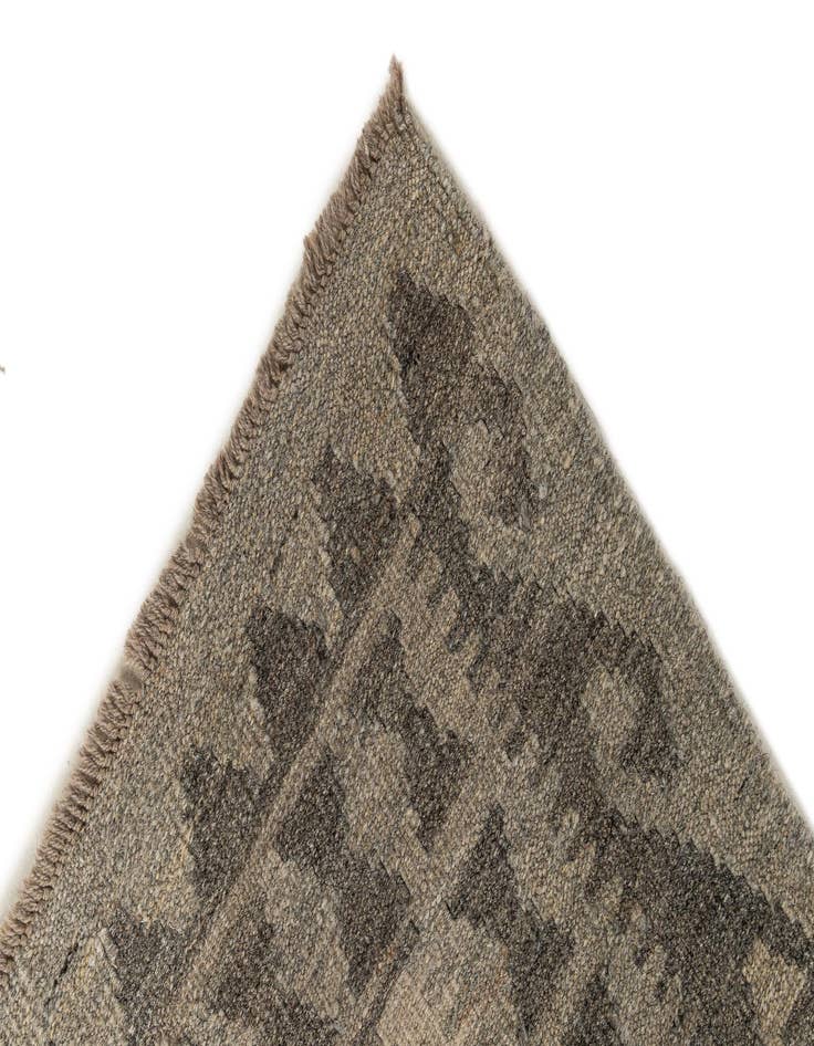 Detail image of 2' 8 x 10'  Hand Woven Kilim Maymana Wool Runner Rug