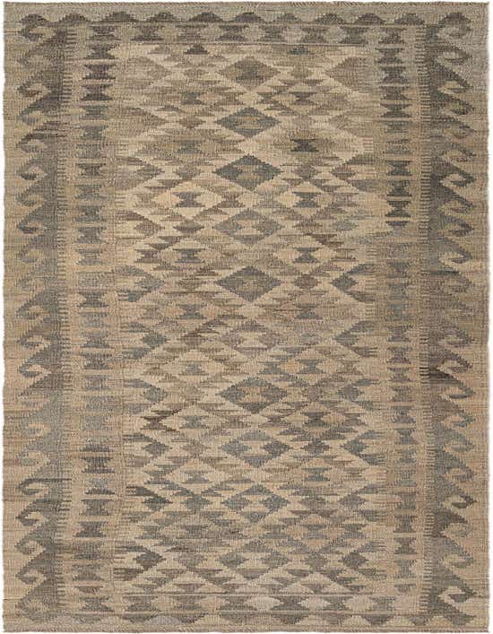 2' 8 x 10' Hand Woven Kilim Maymana Wool Runner Rug