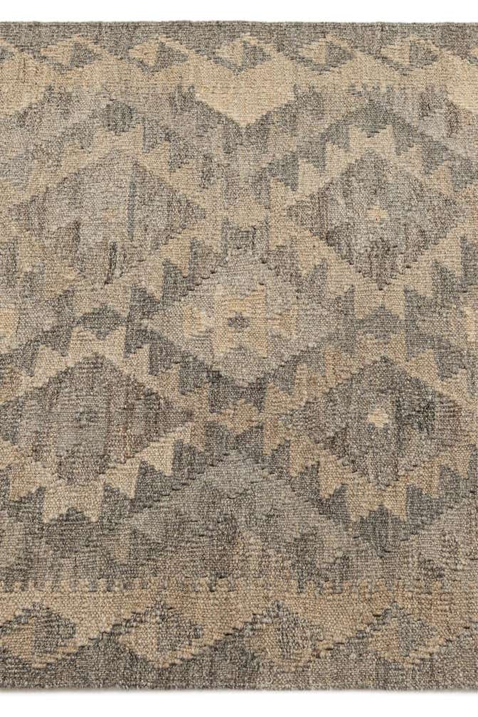 2' 7 x 9' 10 Hand Woven Kilim Maymana Wool Runner Rug