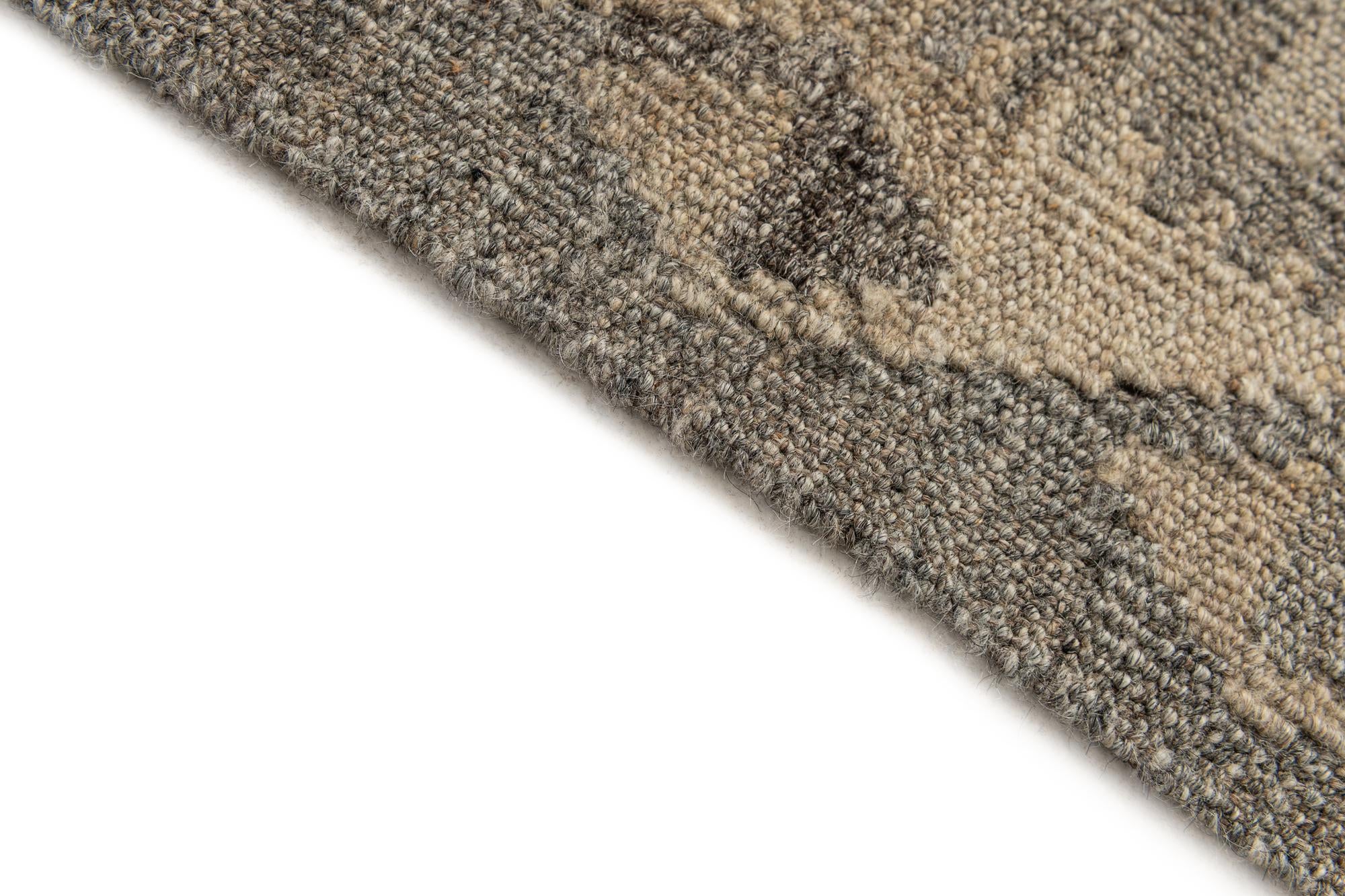 2' 7 x 9' 10 Hand Woven Kilim Maymana Wool Runner Rug