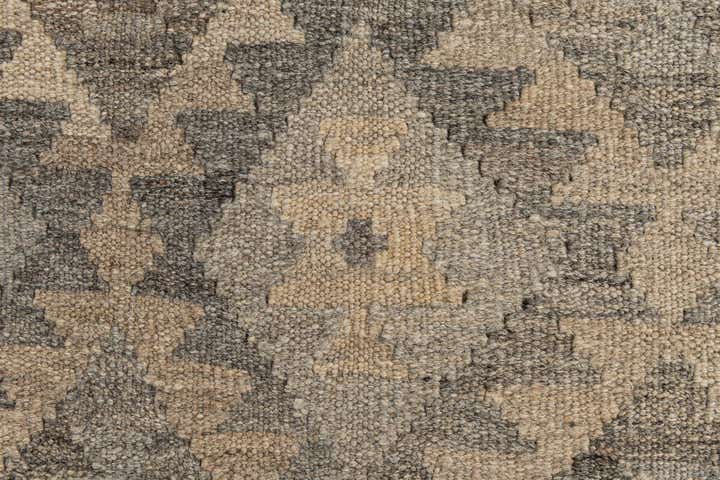 2' 7 x 9' 10 Hand Woven Kilim Maymana Wool Runner Rug