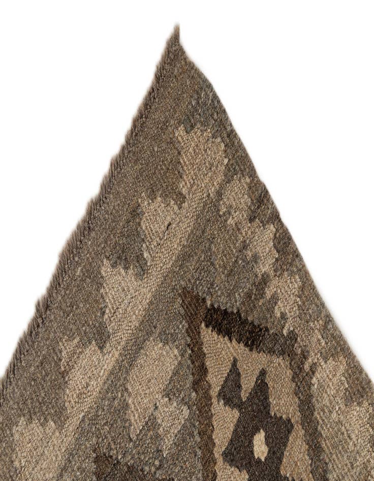 Detail image of 2' 9 x 9' 10  Hand Woven Kilim Maymana Wool Runner Rug