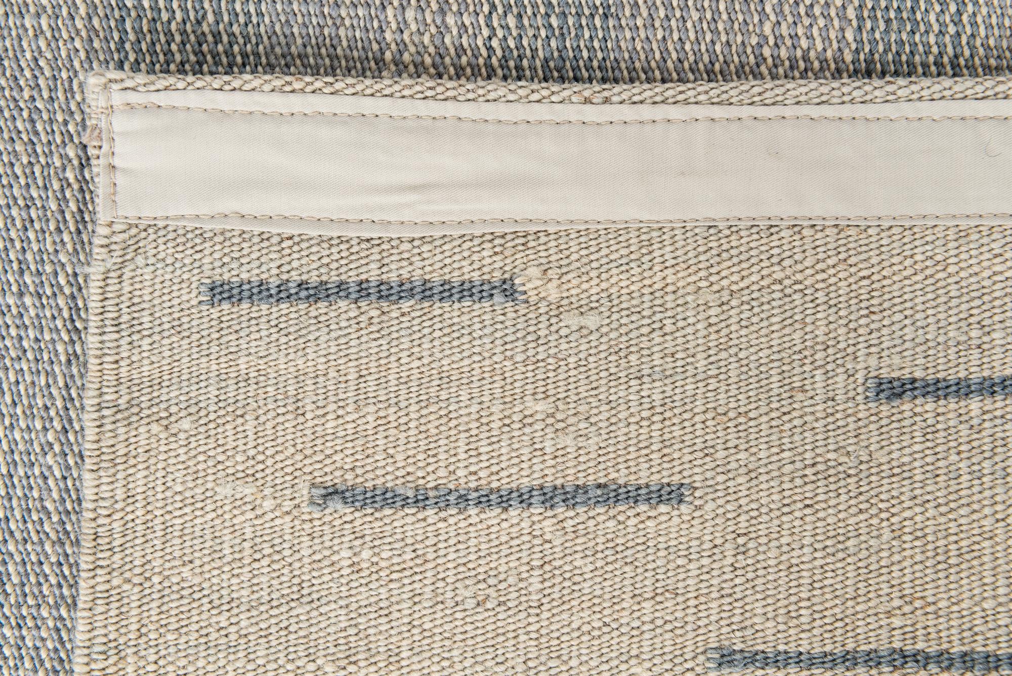 2' 8 x 7' 10 Hand Woven Kilim Modern Wool Runner Rug