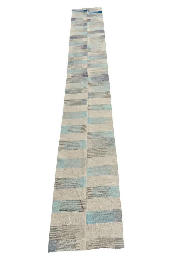2' 4 x 9' 7 Hand Woven Kilim Modern Wool Runner Rug