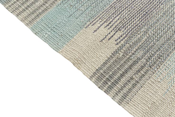Detail image of 2' 4 x 9' 7 Hand Woven Kilim Modern Wool Runner Rug