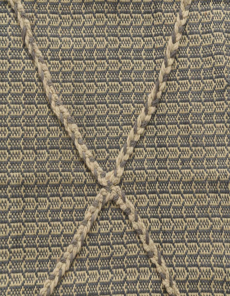 Detail image of 3' 5 x 10'  Hand Woven Kilim Modern Wool Runner Rug