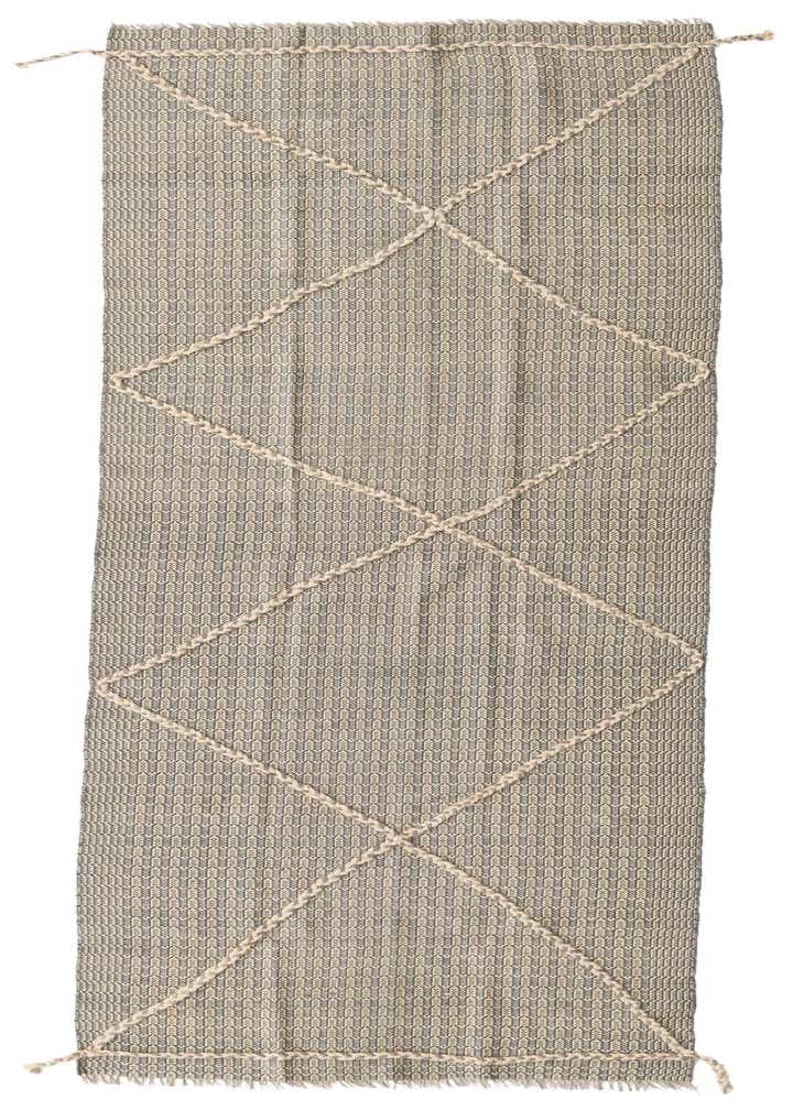 3' 5 x 10' Hand Woven Kilim Modern Wool Runner Rug