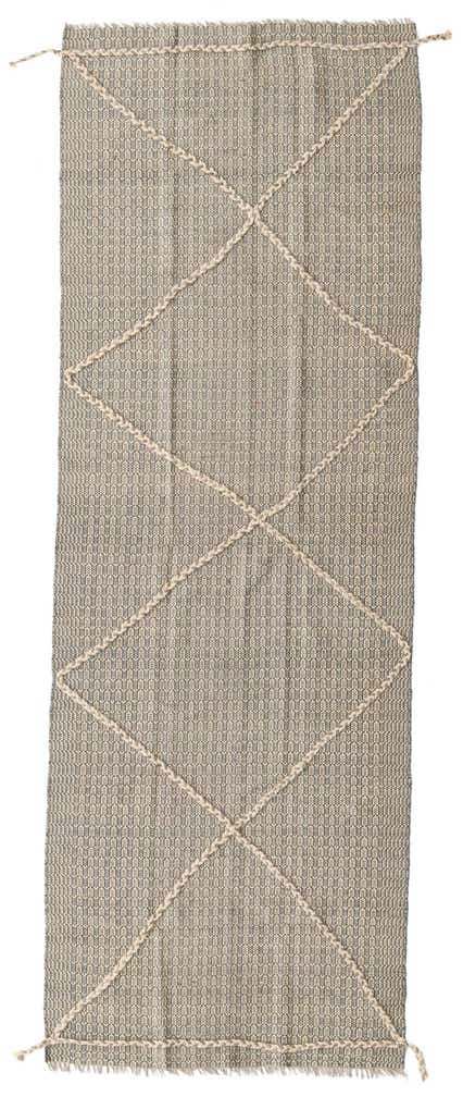 3' 5 x 10' Hand Woven Kilim Modern Wool Runner Rug
