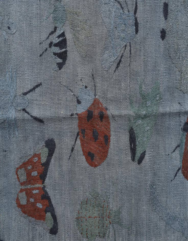 Detail image of 2' 3 x 9' 7  Hand Woven Kilim Suzani Wool Runner Rug