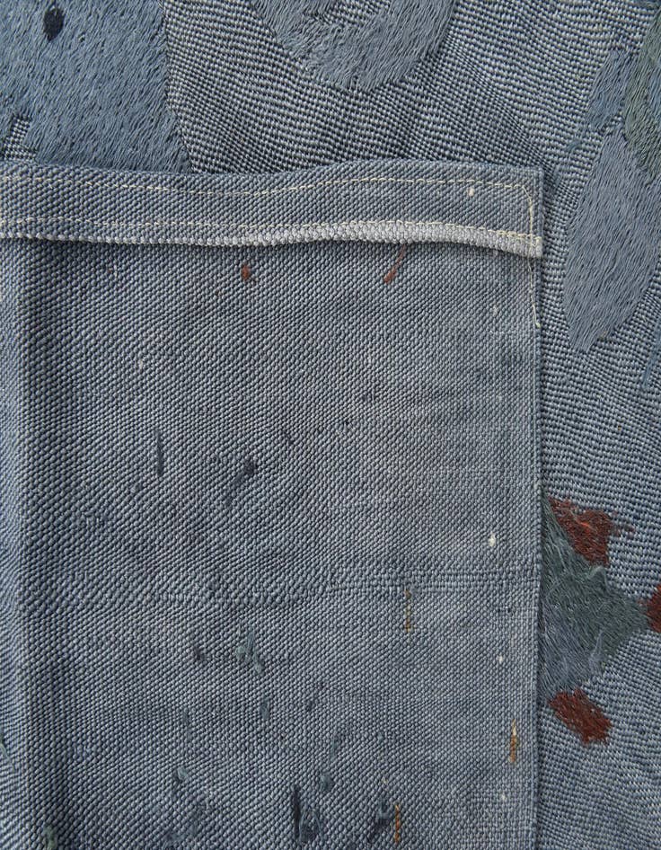 Detail image of 2' 3 x 9' 7  Hand Woven Kilim Suzani Wool Runner Rug