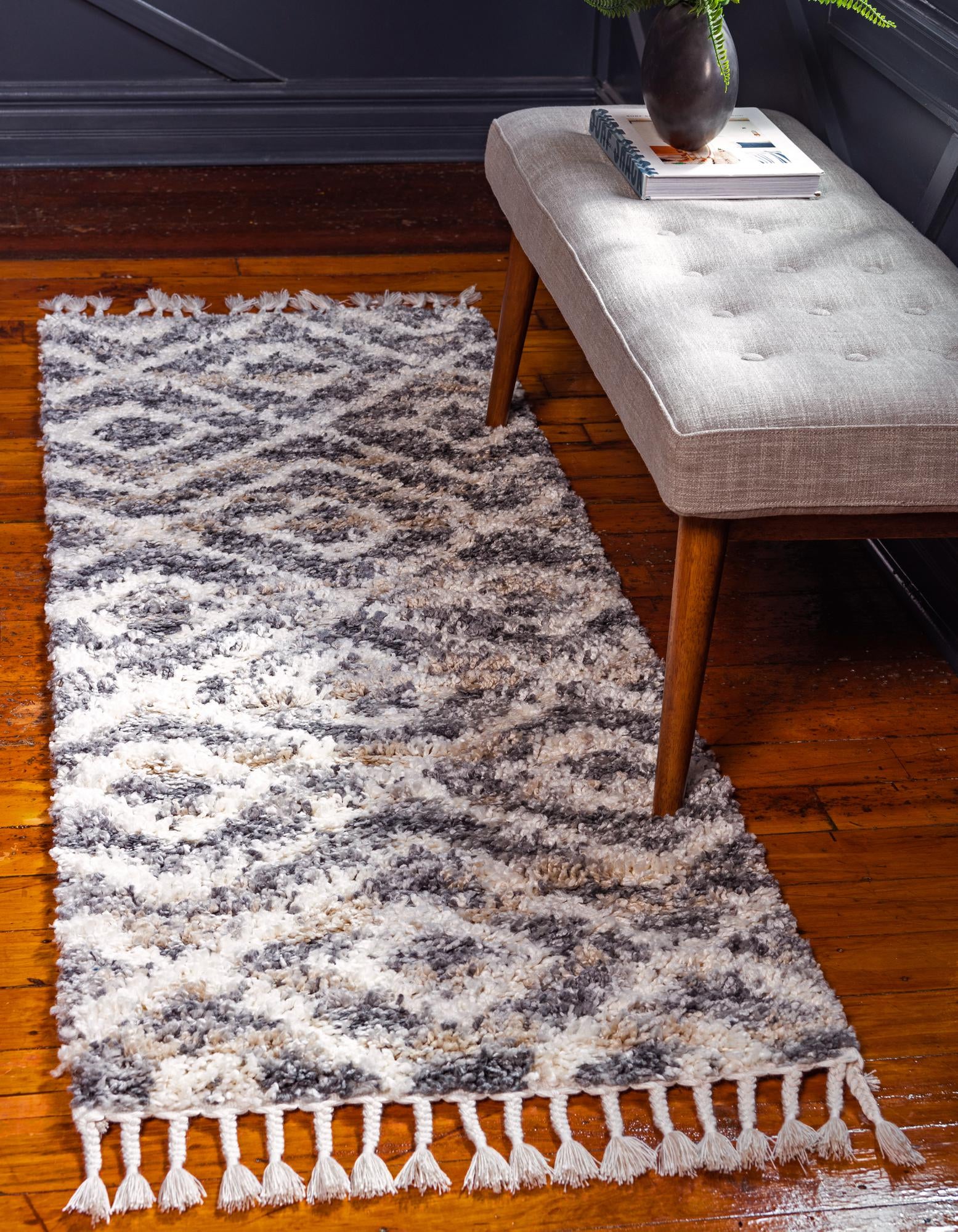 2' 2 x 6' Lagom Shag Runner Rug